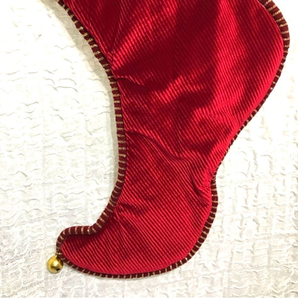 Luxurious Red Christmas Stocking - Picture 10 of 15